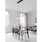 Afx William 3 Light Linear Pendant, Medium Base 120V, Black WMMP08MBBKLNR3 - alternate 2